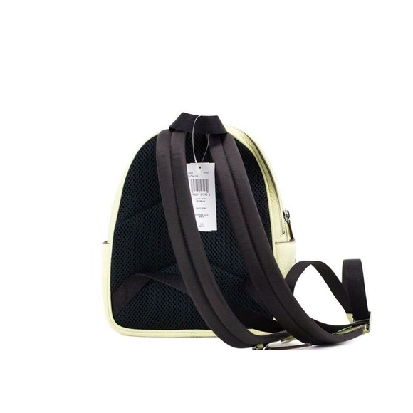 COACH Mini Court Pale Lime Pebbled Leather Shoulder Backpack Bag - Picture 5 of 5